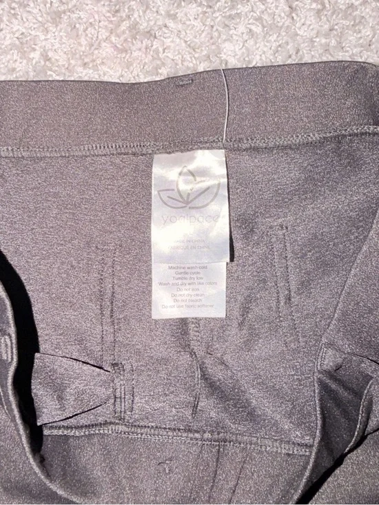 Gray Stretch Straight-Leg Women's Leggings - Picture 3 of 6